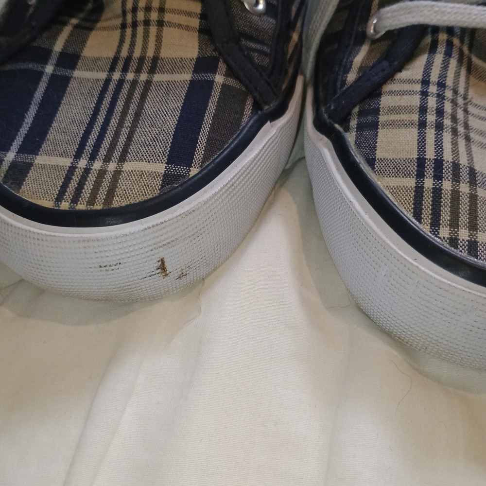 Tommy Hilfiger Plaid Canvas Low Top Lace Up Sneakers Women's Casual Shoes - Picture 3 of 11